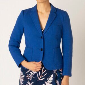 Judith & Charles Blazer Jacket Business Casual Oversized Coat Work Office Blue